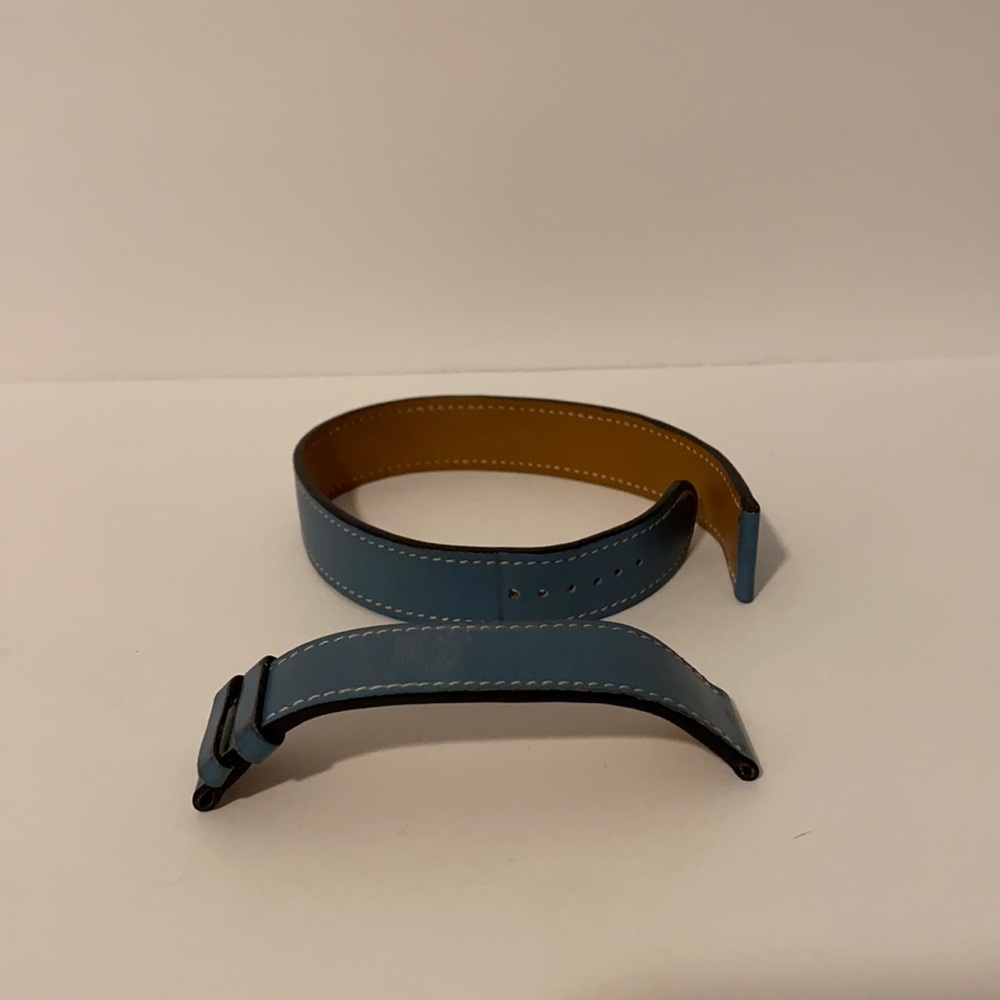 Hermes Blue Double Tour to Cape Cod Watch Band